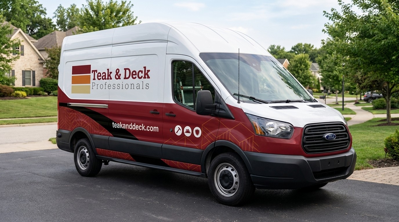 Teak & Deck Professionals branded service van